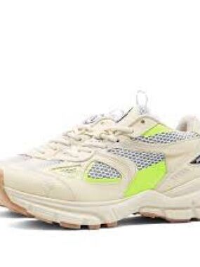 Axel Arigato Cream and Neon Yellow Women's Sneakers